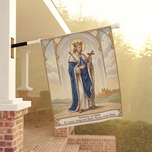 Saint Louis Skyline Garden Flag, Rome of the West Catholic Banner, Cathedral Outdoor Decor image 9