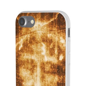 Shroud of Turin Phone Case, Holy Face of Jesus Catholic Gift, Flexi TPU iPhone Android Case for Dad or Pastor image 8