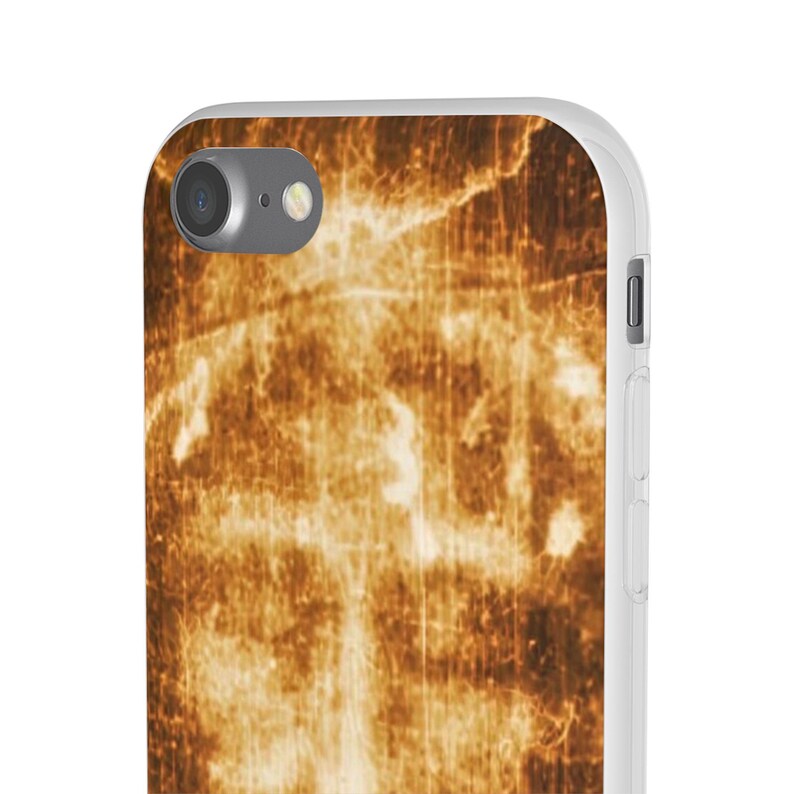 Shroud of Turin Phone Case, Holy Face of Jesus Catholic Gift, Flexi TPU iPhone Android Case for Dad or Pastor image 8