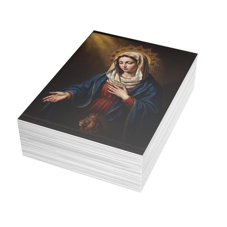 Our Lady of Hungary Note Cards, Marian Devotional Stationery, Catholic Prayer Cards image 17