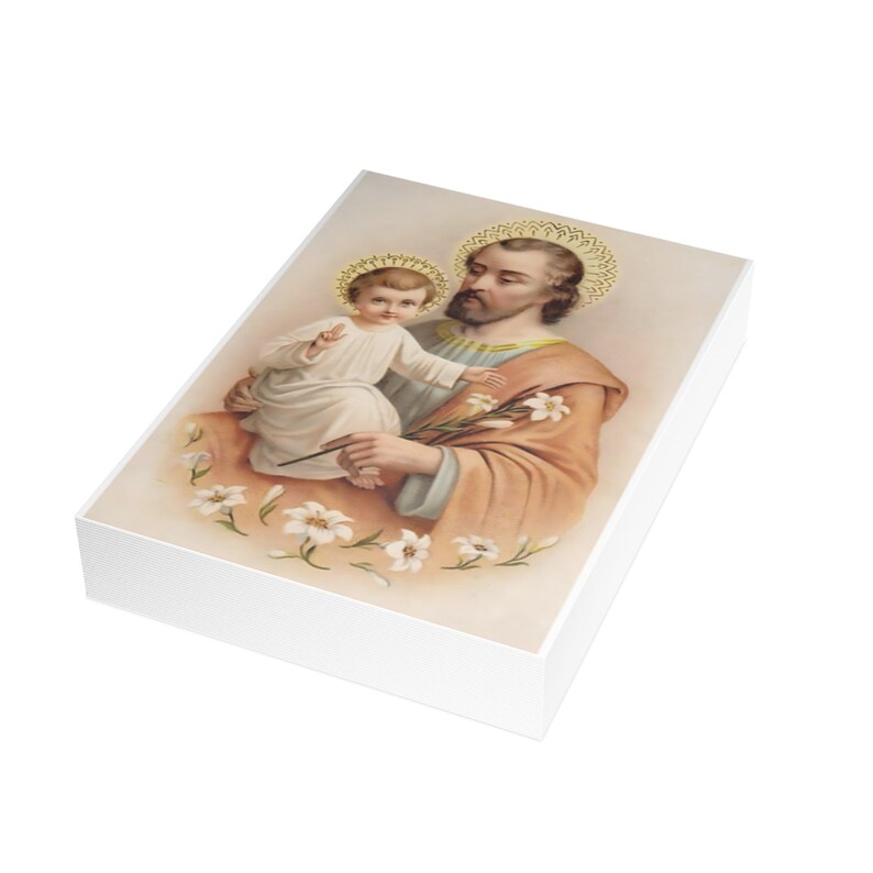 St. Joseph Note Cards, Universal Church Patron, Confirmation or Godfather Gift image 10