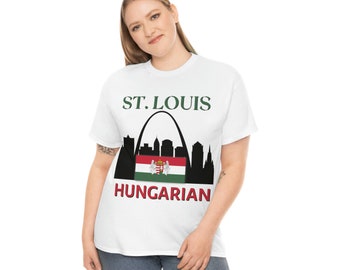 St. Louis Hungarian Catholic Shirt, Hungary Heritage Tee, Gift for Hungarian American Catholic