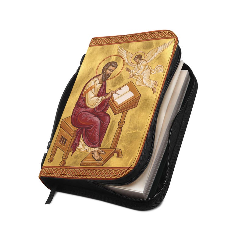 Saint Matthew Bible Cover, Catholic Devotional Gift for Daily Scripture image 5