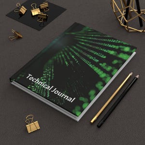 IT Student Gift Journal, Tech Notebook with Lined Pages, Computer Science Hardcover Diary 5x7