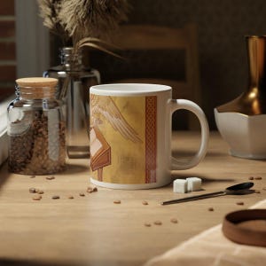 Saint Matthew Apostle Jumbo Mug, Catholic Coffee Cup, Evangelist Devotional Gift for Catholic Home image 5