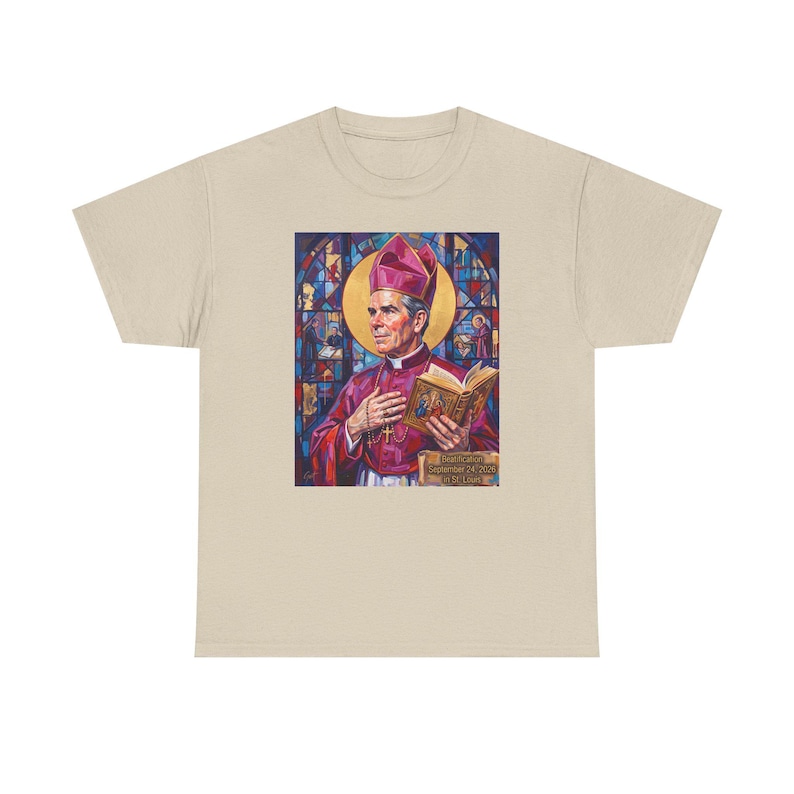 Blessed Fulton Sheen Catholic Shirt, Archbishop Evangelization Gift for Men or Women image 5