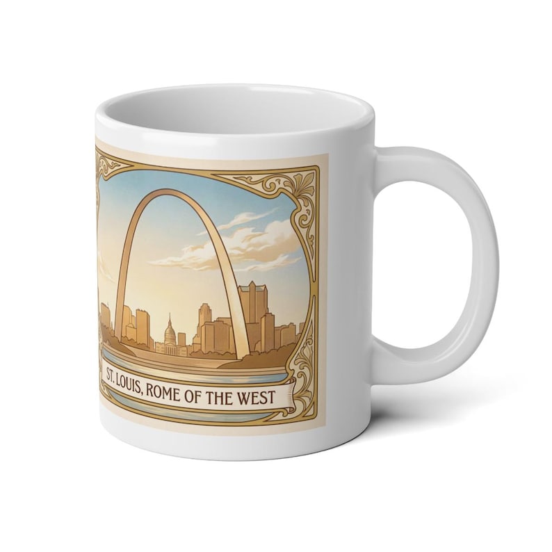 Gateway Arch Catholic Jumbo Mug, St. Louis Faith Gift image 1