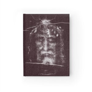 Diario de la Sábana Santa de Turín, Cuaderno de Oración Católica del Santo Rostro, Regalo Devocional para Católicos, Regalo de Confirmación de Pascua imagen 2