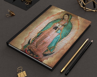 Vår Fru av Guadalupe Inbunden Journal | 128 linjerade sidor Mattpapper
