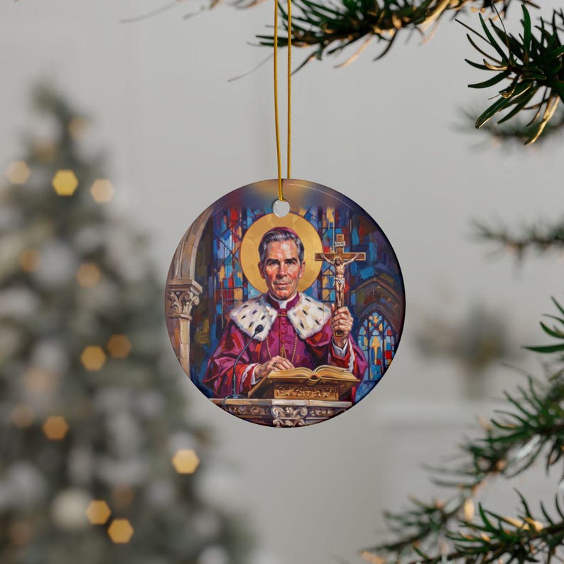 Styled photograph of Blessed Archbishop Fulton J. Sheen Catholic gift