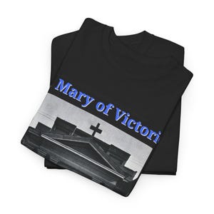 Koszulka Old School z motywem St. Mary of Victories | Zdjęcie z kościoła w stylu vintage, koszulka religijna zdjęcie 3