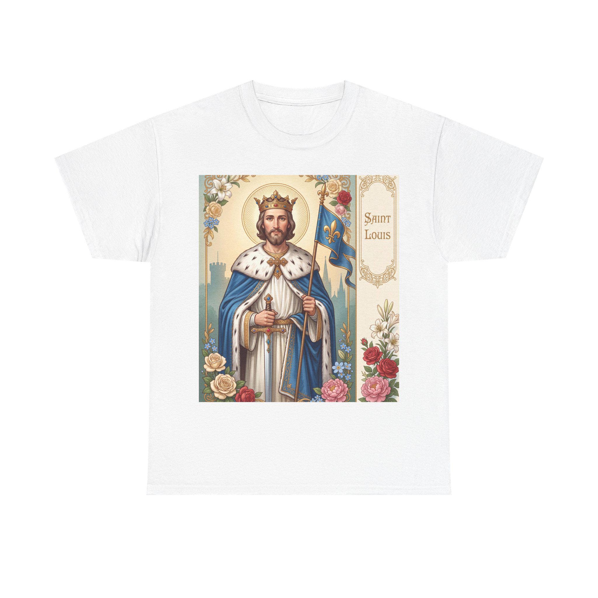 Saint Louis T-Shirt, King Louis IX Catholic Trad Apparel