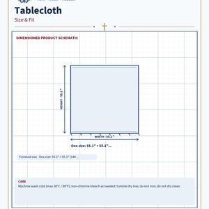 Size and fit chart for the Advent Catholic gift