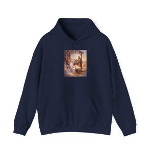 View of Christmas hoodie, front view