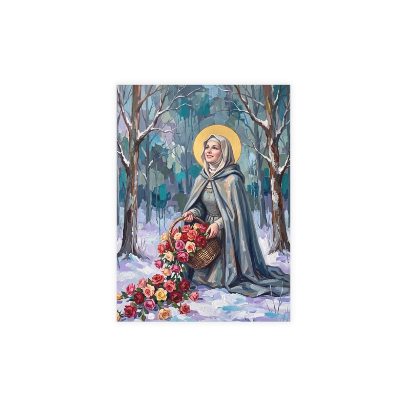Saint Elizabeth of Hungary Note Cards, Set of 30, Charity Saint Stationery image 19