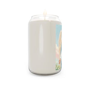 Queenship of Mary Soy Candle, 13.75oz Tall Jar, Marian Home Altar Gift image 4