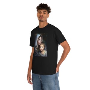 Virgin Mary and Baby Jesus Shirt, Catholic Shirt