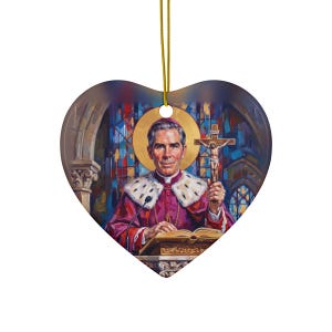 Detail of Blessed Archbishop Fulton J. Sheen Catholic gift
