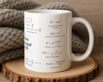 STEM-studentkaffemugg, matteekvationer som present till ingenjör eller naturvetenskapsstudent, 315 ml