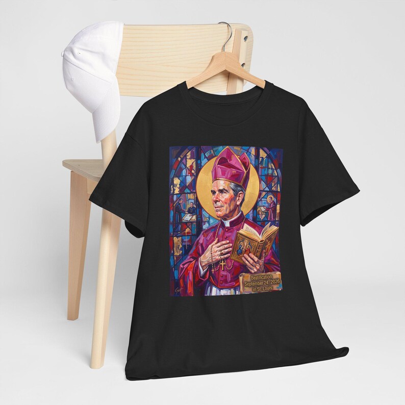 Blessed Fulton Sheen Catholic Shirt, Archbishop Evangelization Gift for Men or Women image 17