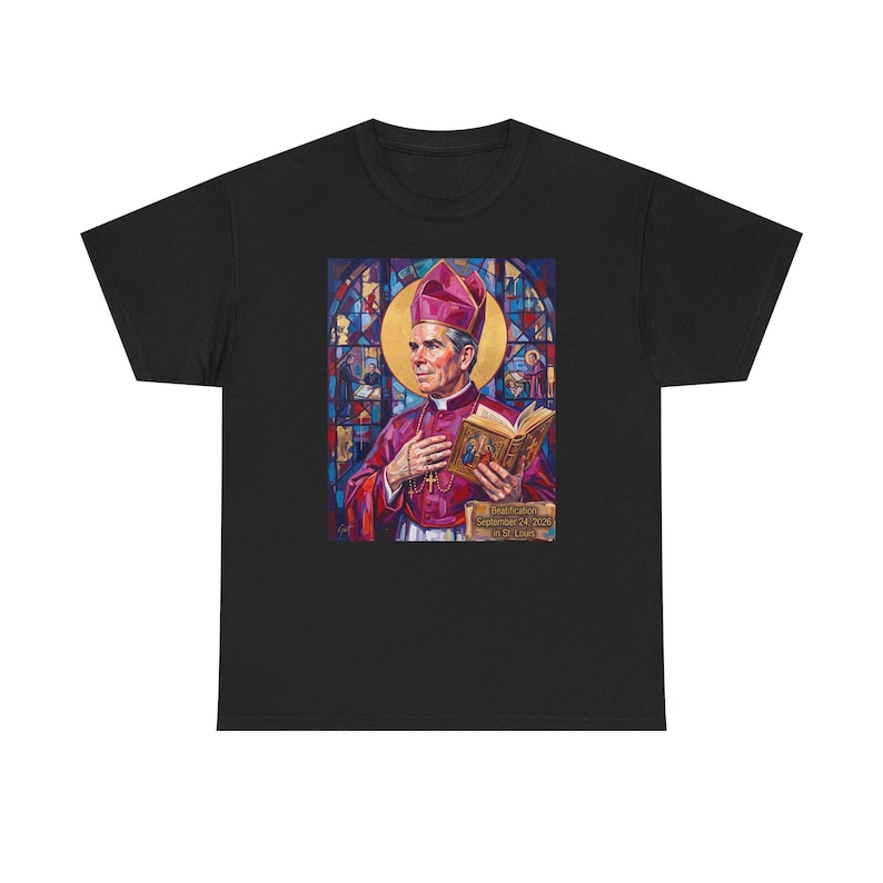 Blessed Fulton Sheen Catholic Shirt, Archbishop Evangelization Gift for Men or Women image 2