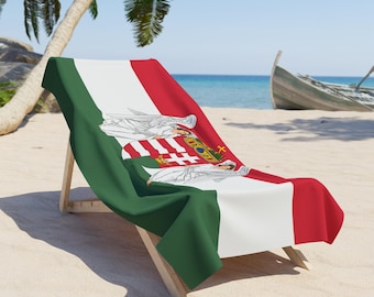 Hungarian Flag Beach Towel, Hungary Gift for Mom Dad Family, Magyar Pride Summer Towel