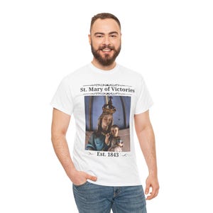 St. Mary of Victories T-Shirt, Catholic Church Gift, Historic St. Louis Parish Tee image 5