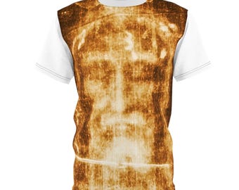 Shroud of Turin Shirt, Face of Jesus Catholic T-Shirt, Sacred Art Tee, Christian Gift for Dad