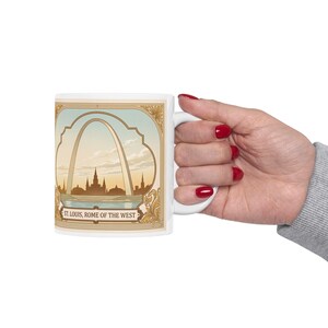 Saint Louis Rome of the West Mug, Catholic King Devotional Coffee Cup, Traditional Sacred Art image 8