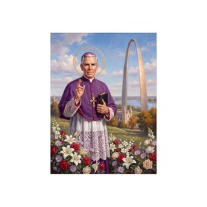 Blessed Fulton Sheen Sacred Art Print, Catholic Wall Decor for Home Office or Study, Fine Art Poster image 3