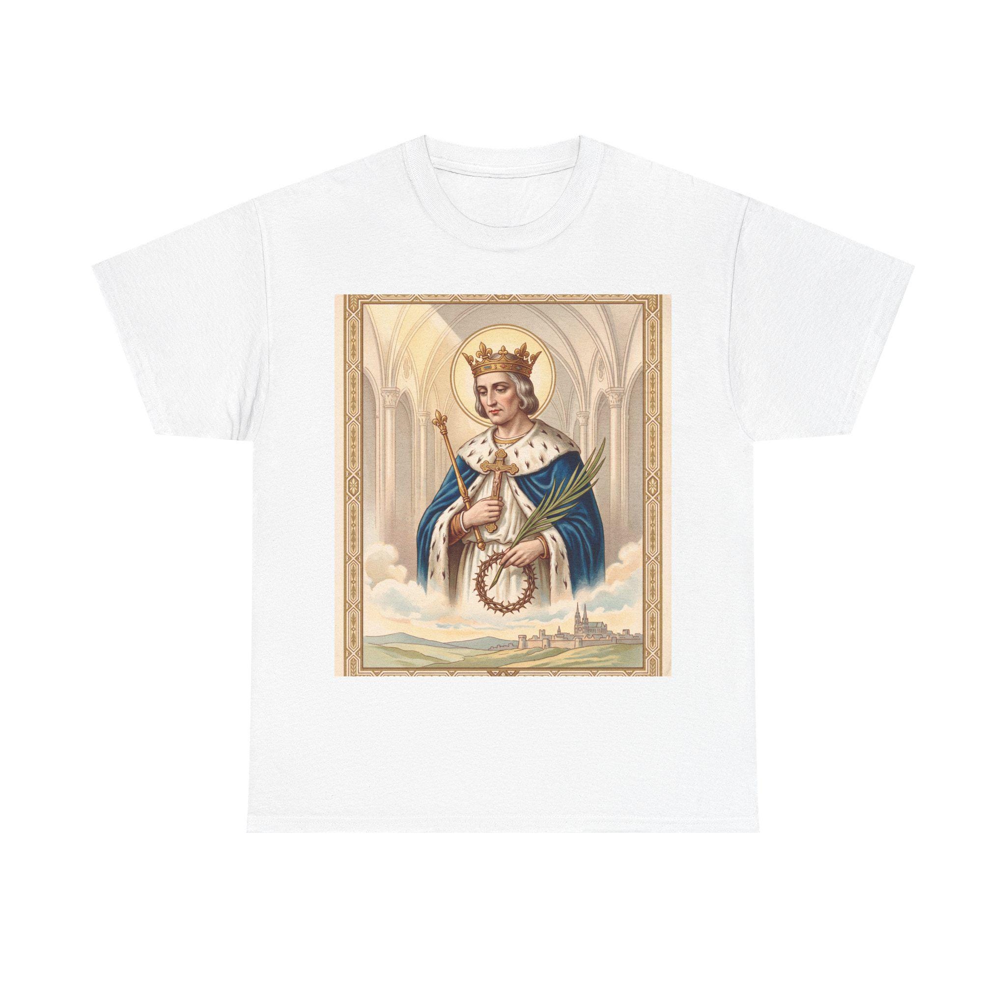 Immaculate Heart of Mary T-Shirt, Catholic Devotional Tee, St. Louis Patroness Gift