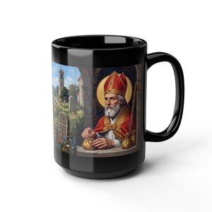 View of St. Nicholas black mug