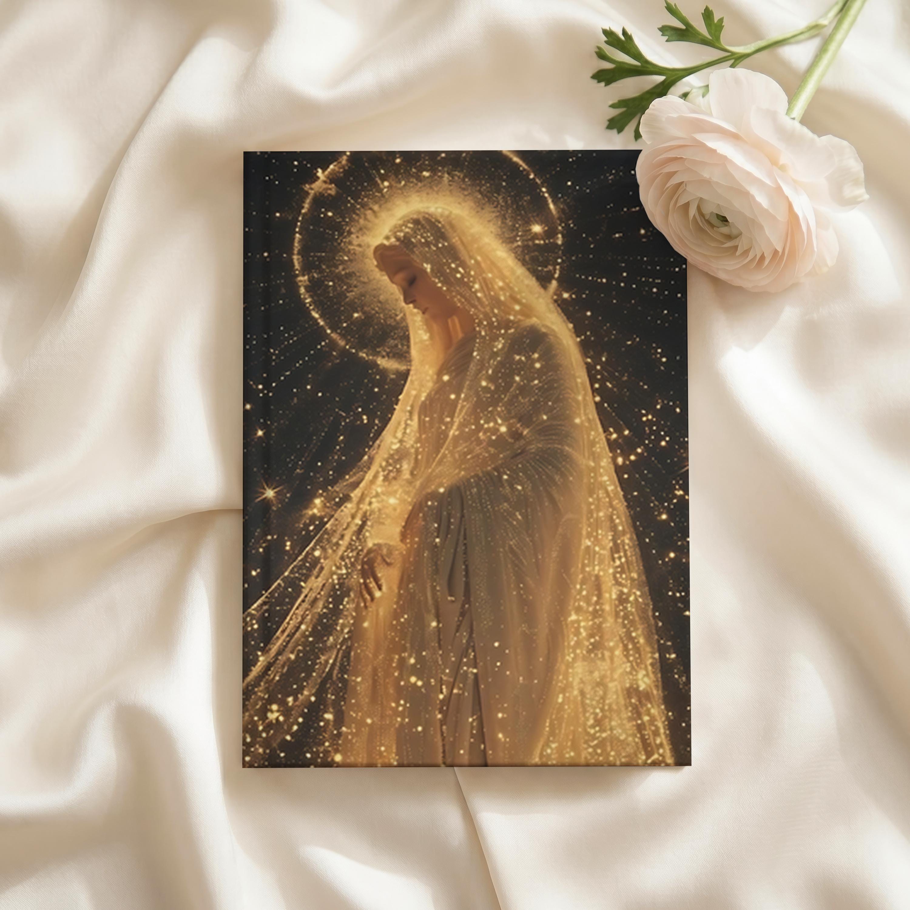 Ave Maria Latin Prayer Journal, Virgin Mary Lined Notebook, Catholic Confirmation Gift