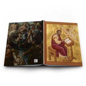 Saint Matthew Blank Journal, Catholic Apostle Notebook, Book Maker Patron Saint Gift image 2