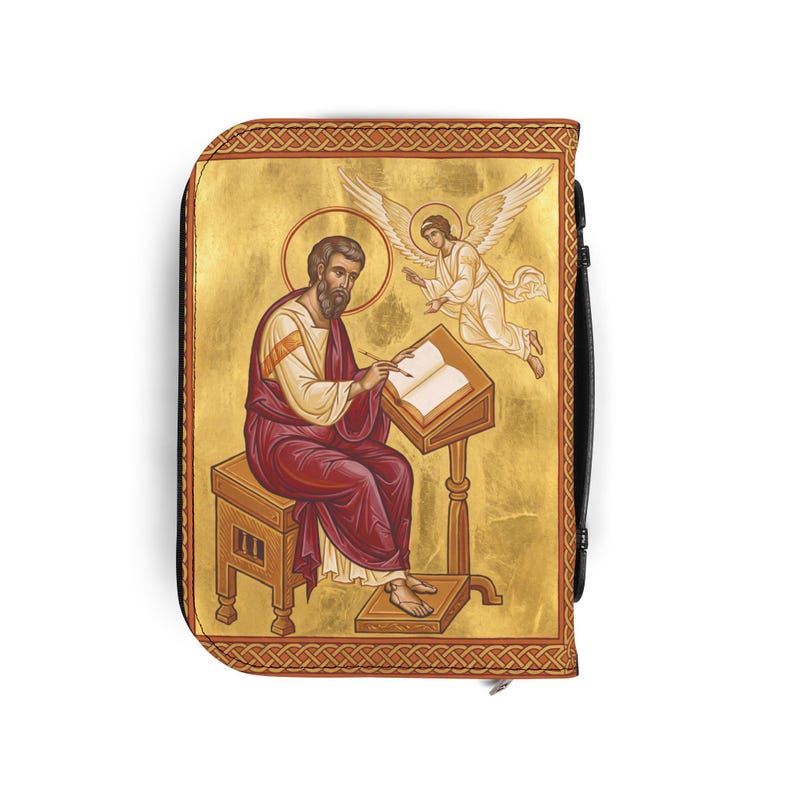 Saint Matthew Bible Cover, Catholic Devotional Gift for Daily Scripture image 7