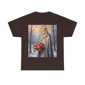 Camiseta de Santa Isabel de Hungría, regalo para trabajadores de hospitales, camiseta solidaria de la santa. imagen 12