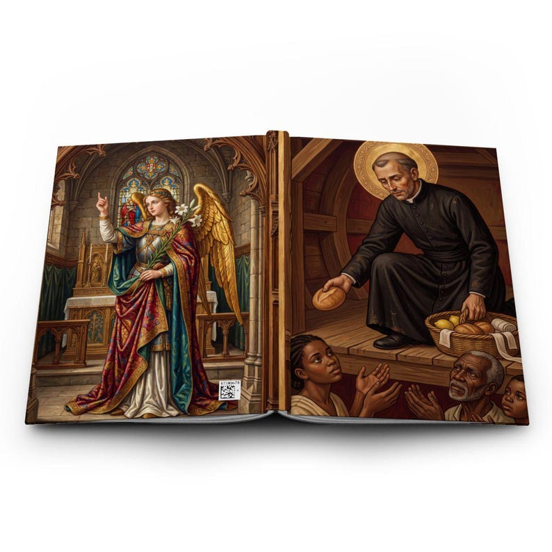 Saint Peter Claver Journal, Catholic Priest Devotional Notebook, Missionary Saint Gift image 2