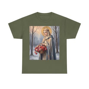 Camiseta de Santa Isabel de Hungría, regalo para trabajadores de hospitales, camiseta solidaria de la santa. imagen 14