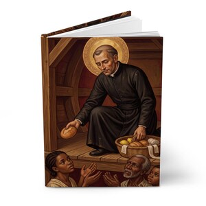 Saint Peter Claver Journal, Catholic Priest Devotional Notebook, Missionary Saint Gift image 3