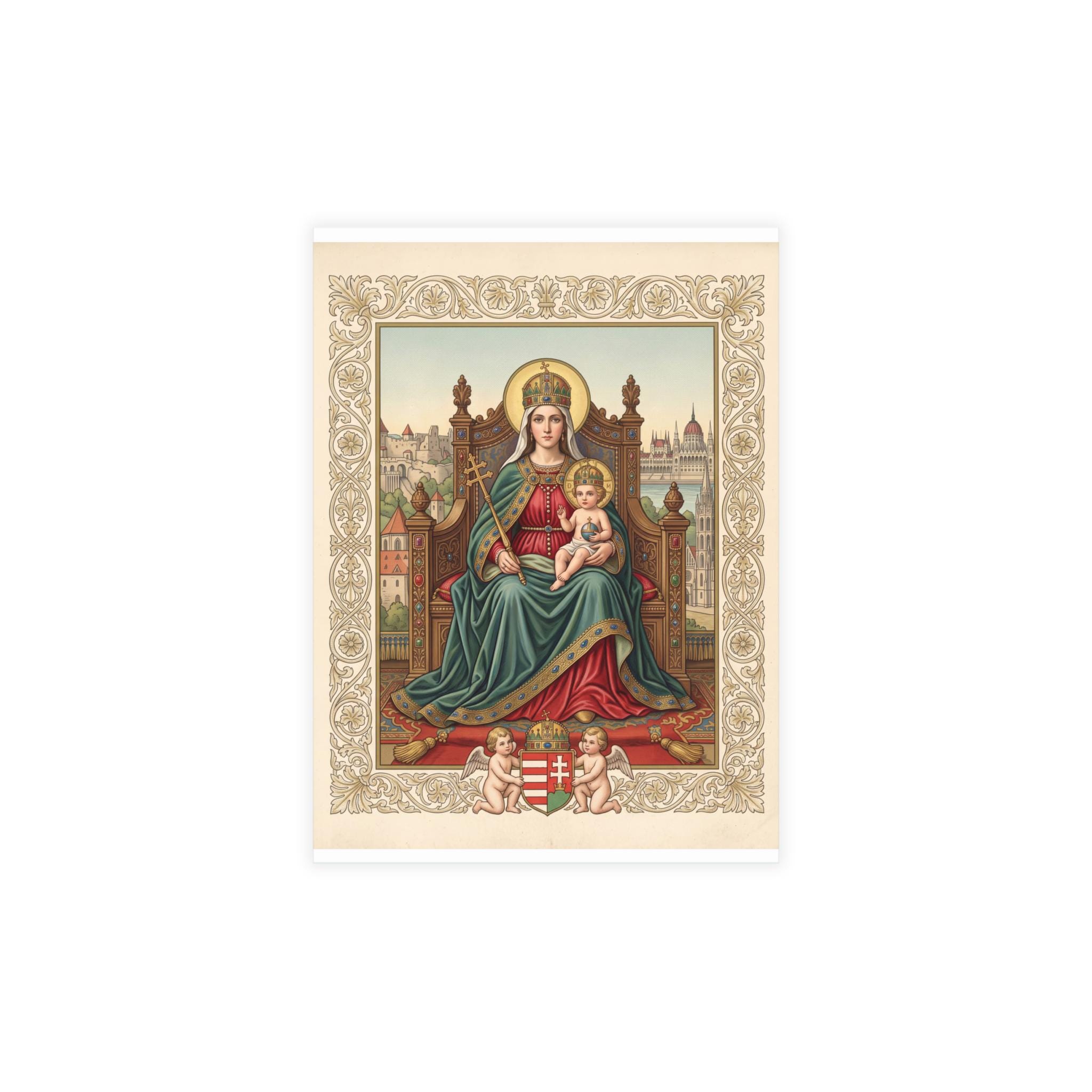 Our Lady of Hungary Note Cards with Envelopes, Set of 10/30/50, Marian Stationery