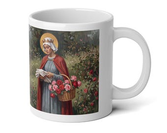 Saint Elizabeth Nurse Gift Mug, Jumbo Coffee Cup for Healthcare Workers