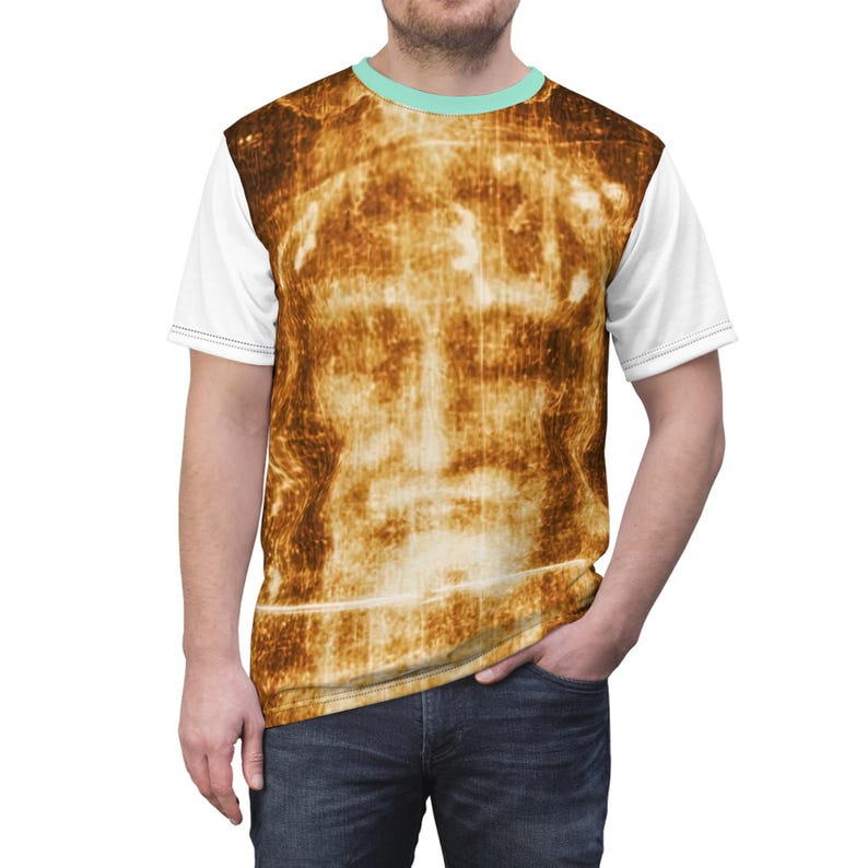Shroud of Turin Shirt, Face of Jesus Catholic T-Shirt, Sacred Art Tee, Christian Gift for Dad image 5