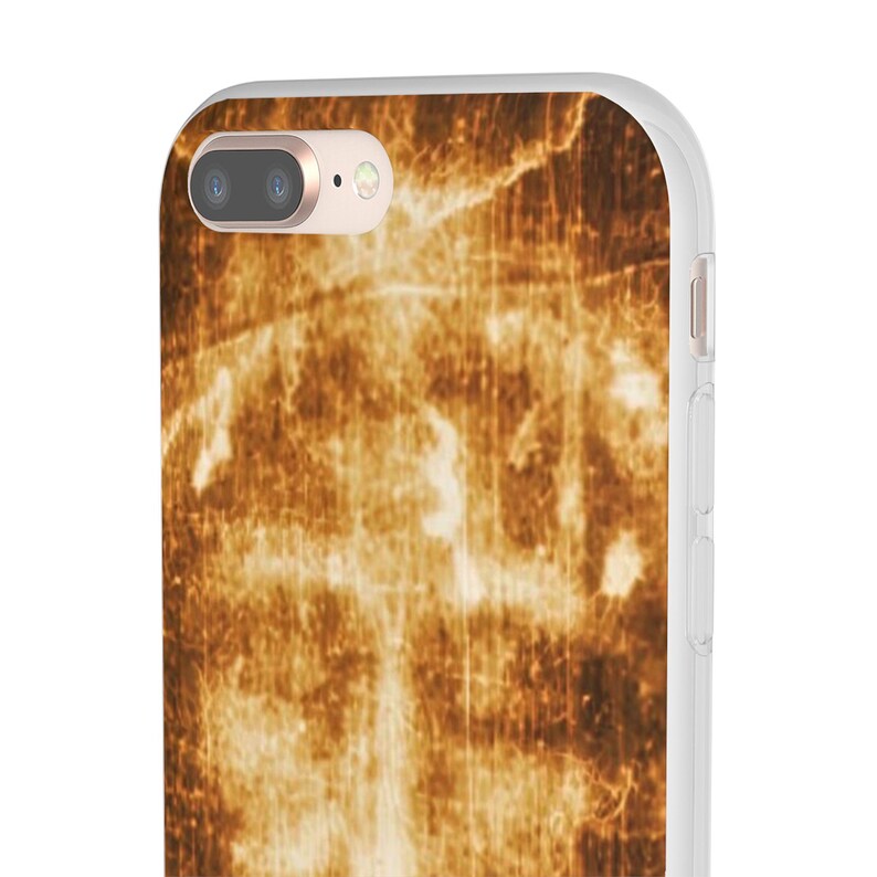 Shroud of Turin Phone Case, Holy Face of Jesus Catholic Gift, Flexi TPU iPhone Android Case for Dad or Pastor image 4