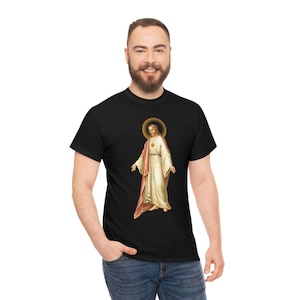 Jesus T-Shirt, Sacred Heart T-Shirt, Sacred Heart, Devotional Shirt, Sacre Coeur Shirt, Catholic Shirt, Catholic T-Shirt, Christian Shirt
