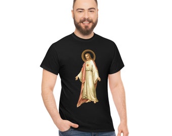Sacred Heart Jesus T-Shirt, Catholic Devotional Shirt