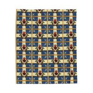Vendee French Sacred Heart Flag Blanket | Velveteen Plush Blanket image 6