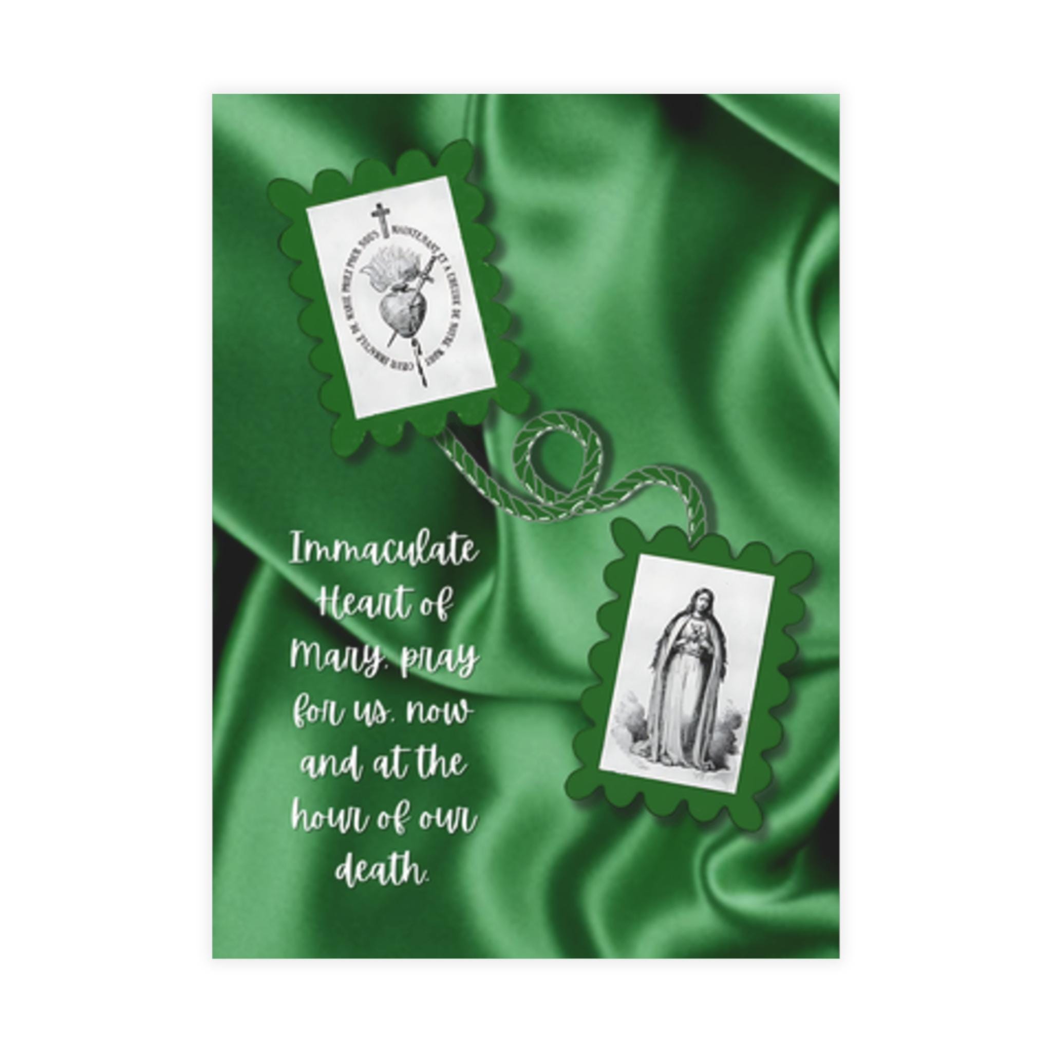 Immaculate Heart Note Cards, Set of 30, Marian Stationery for Prayer & Correspondence