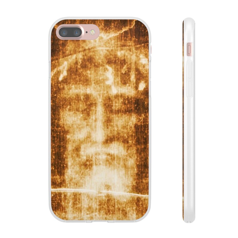 Shroud of Turin Phone Case, Holy Face of Jesus Catholic Gift, Flexi TPU iPhone Android Case for Dad or Pastor image 9