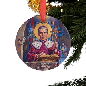 Detail of Blessed Archbishop Fulton J. Sheen Catholic gift