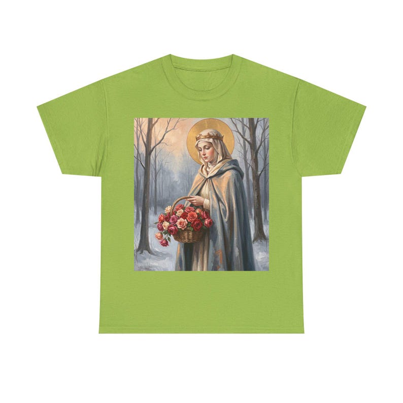 Camiseta de Santa Isabel de Hungría, regalo para trabajadores de hospitales, camiseta solidaria de la santa. imagen 15